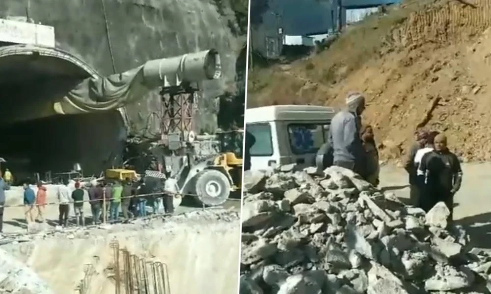 Θρίλερ στην Ινδία: Κατέρρευσε σήραγγα με 40 εγκλωβισμένους εργάτες